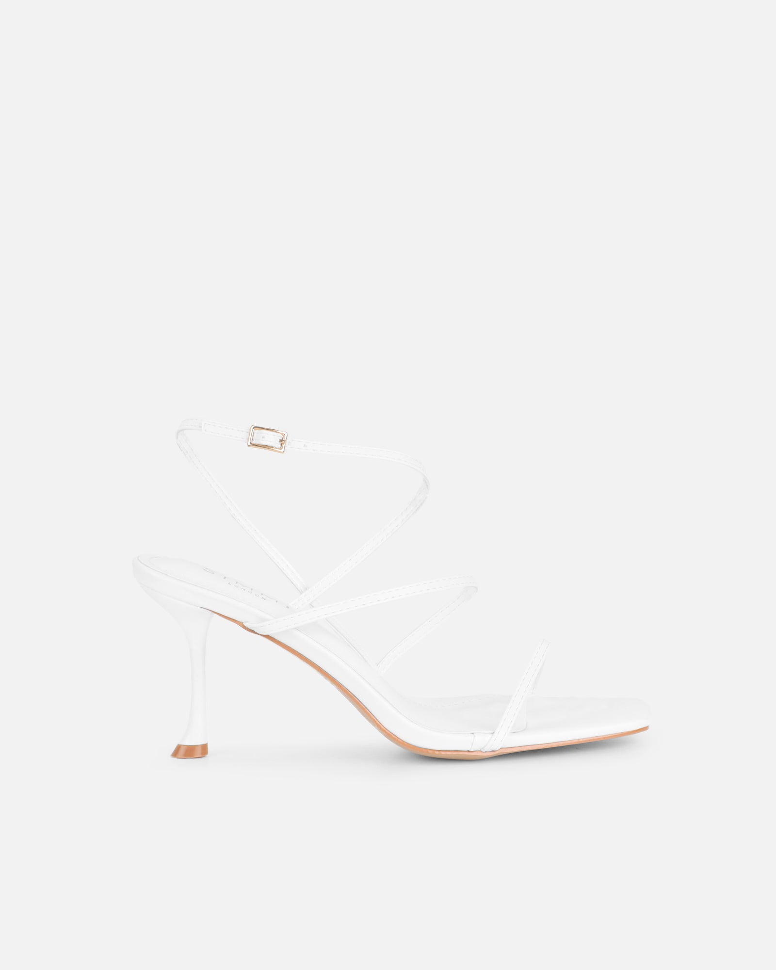 Simmi White Heeled Sandals