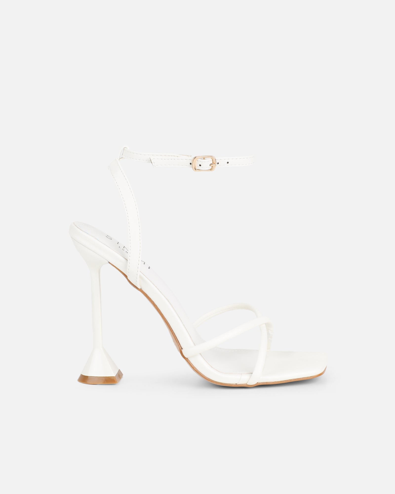 Simmi White Heeled Sandals