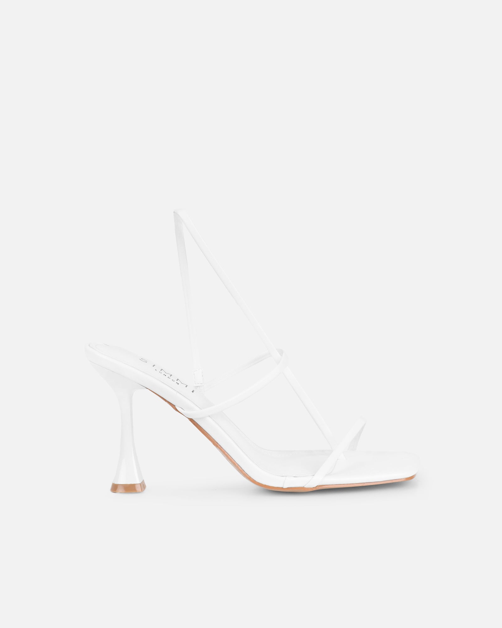 Simmi White Strappy Heeled Sandals