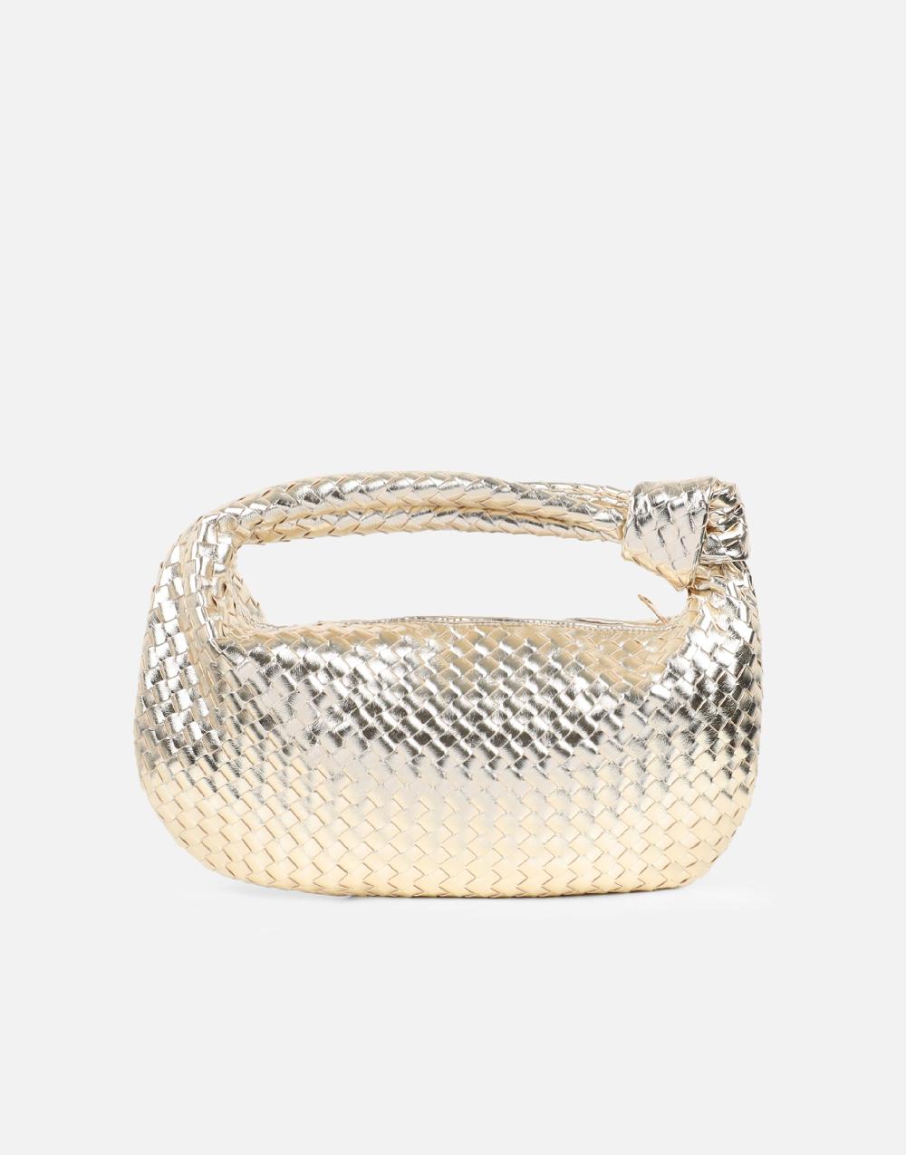 Simmi Woven Gold Bag