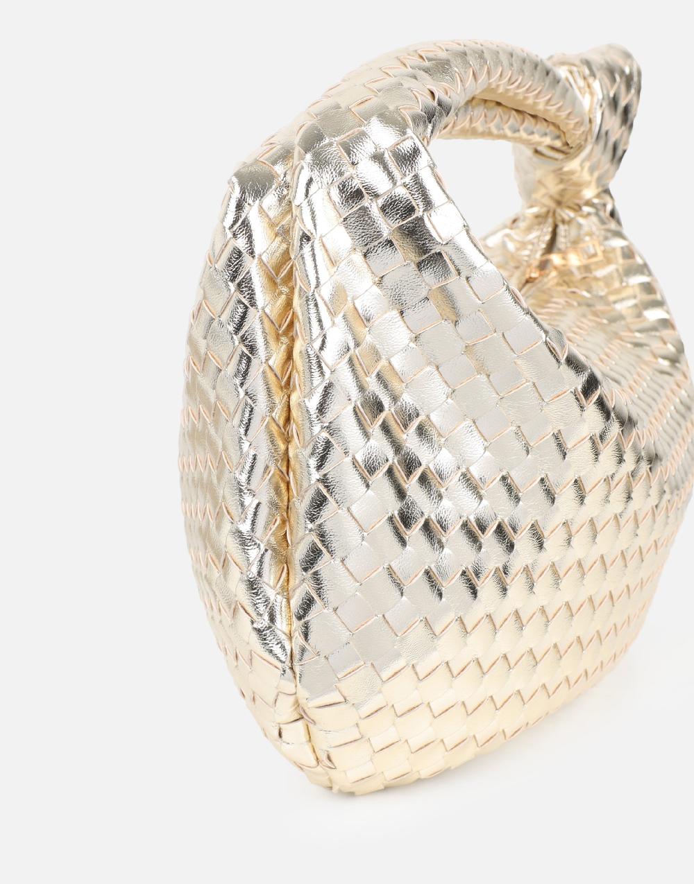 Simmi Woven Gold Bag