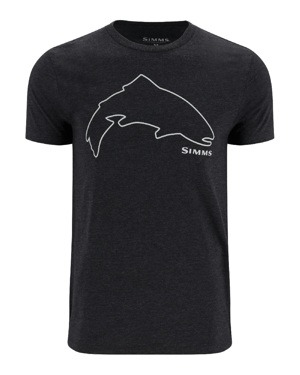 Simon Carter Men's Trout Outline T-Shirt