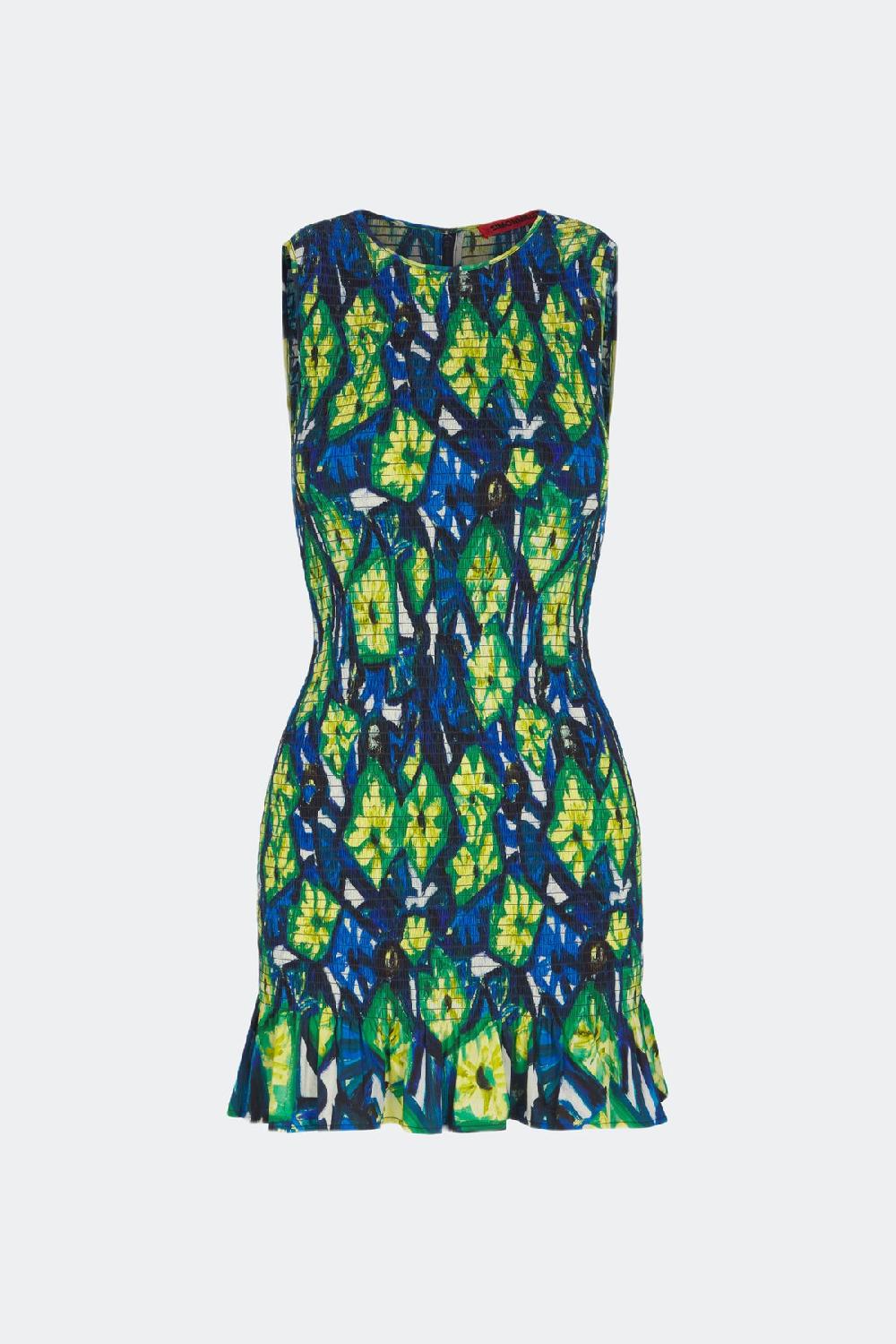 simon miller belle smocked mini dress Abstract Floral