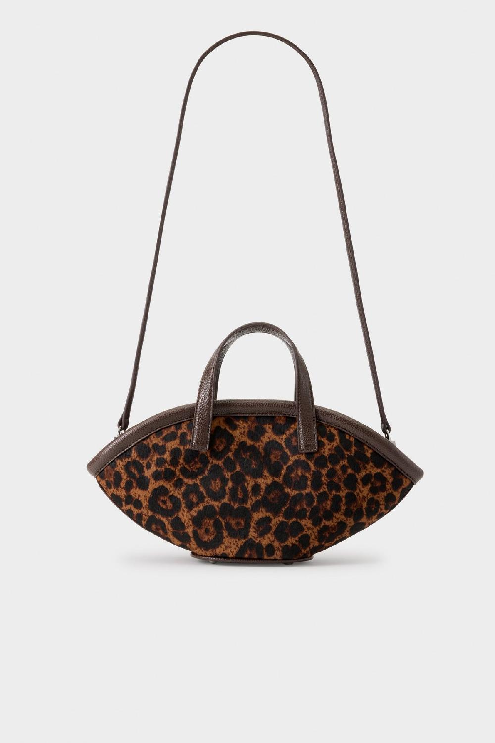 Simon Miller Haircalf Mini Mercado Tote CHOCO BROWN LEOPARD