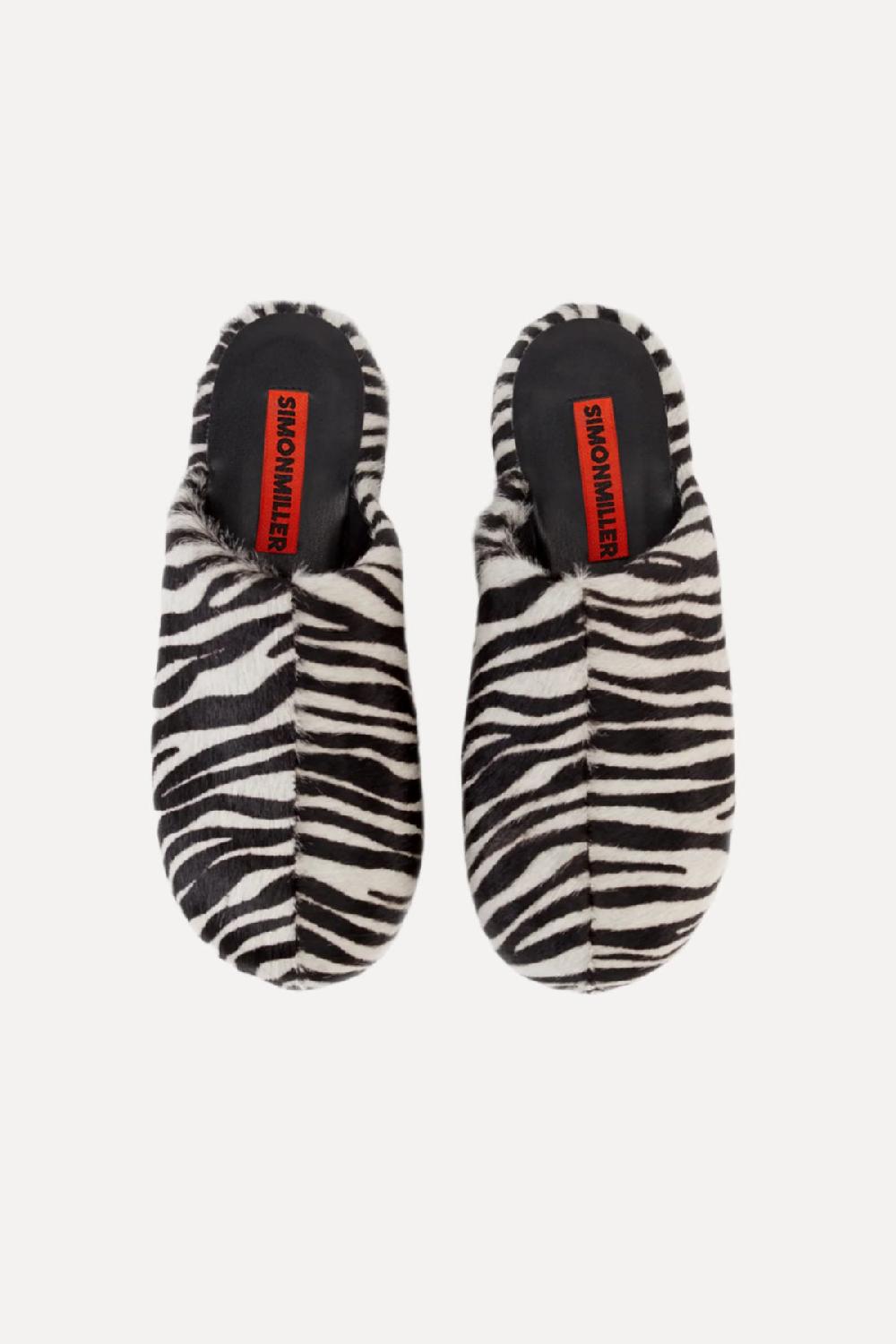 Simon Miller Haircalf Platform Bubble Clog ZEBRA TRIP