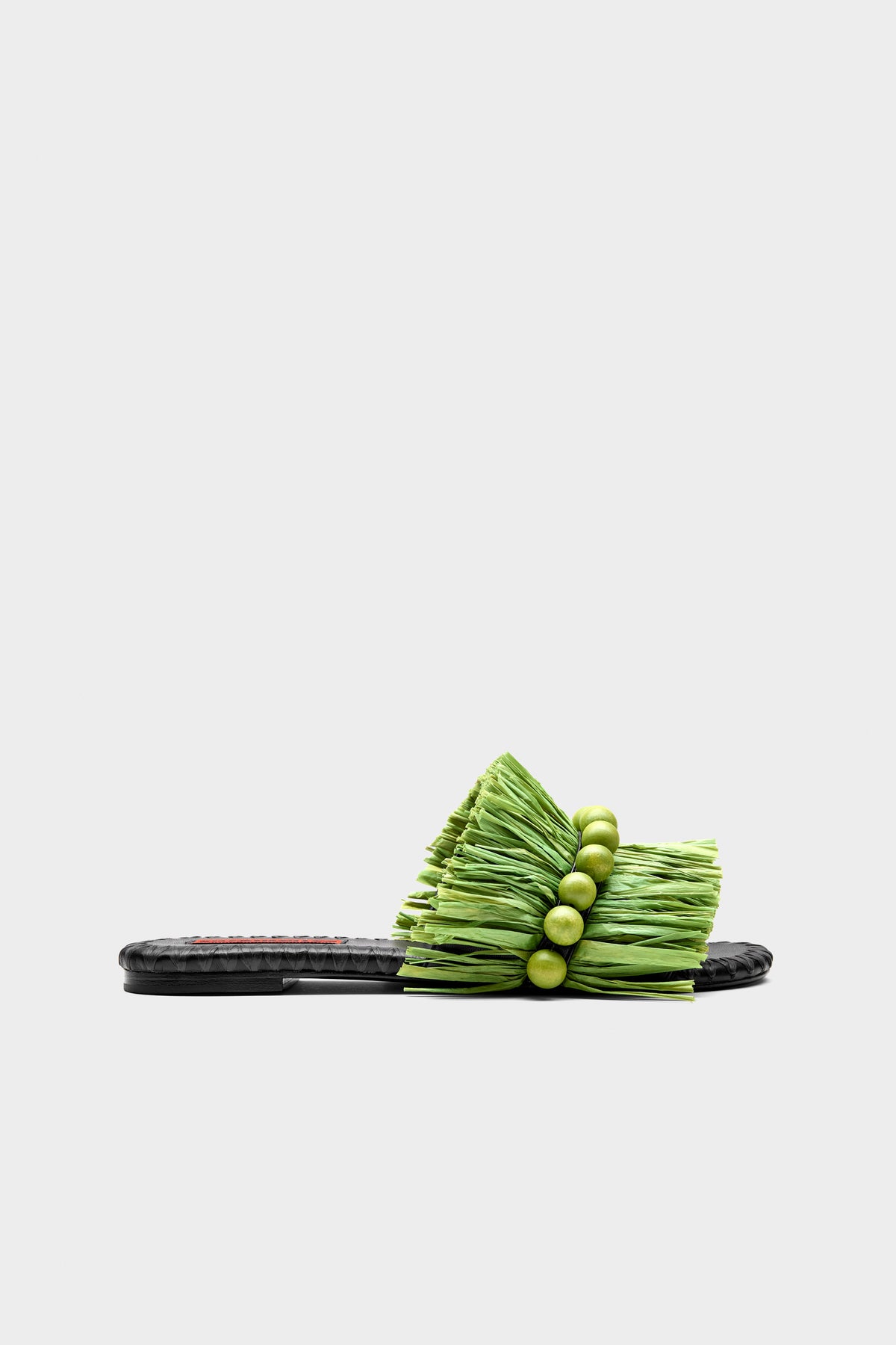 Simon Miller Island Fringe Salerno Sandal Moss Green/Black
