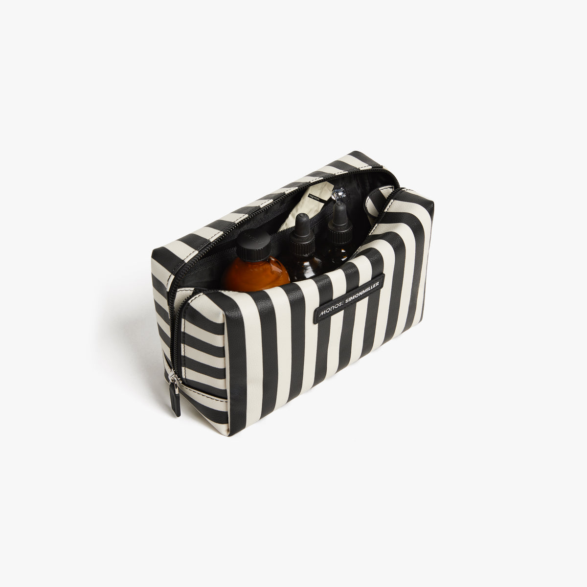 Simon Miller Large Metro Toiletry Case Black Stripe