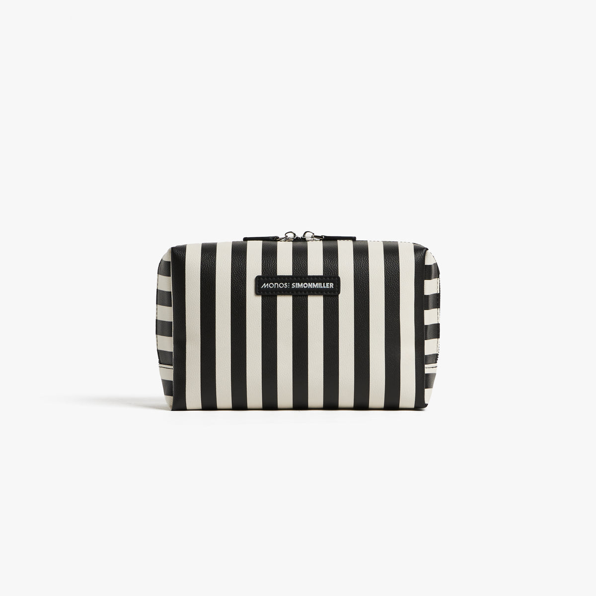 simon miller large metro toiletry case Black Stripe