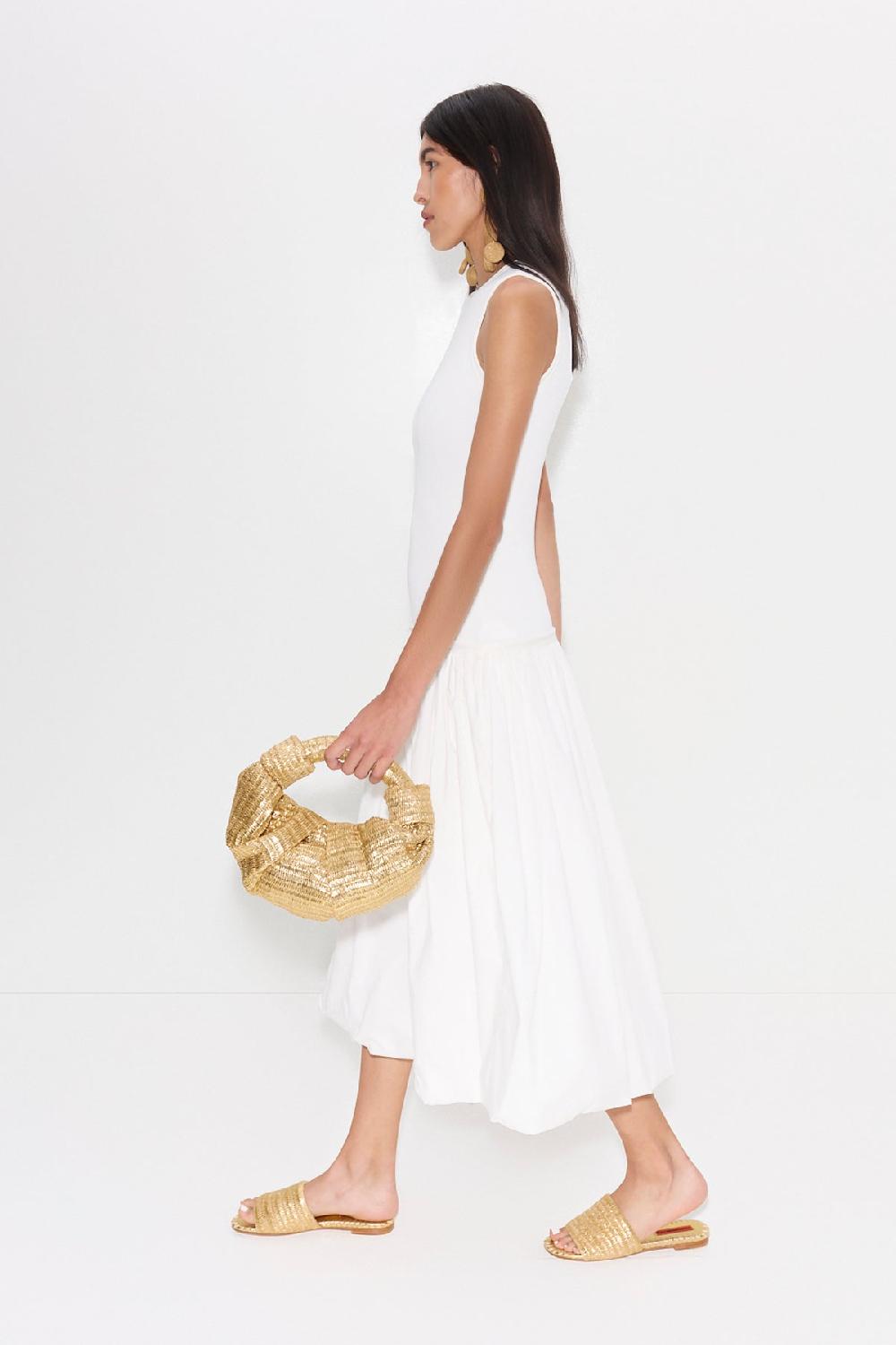 Simon Miller Metallic Raffia Salerno Slide GOLD/NATURAL