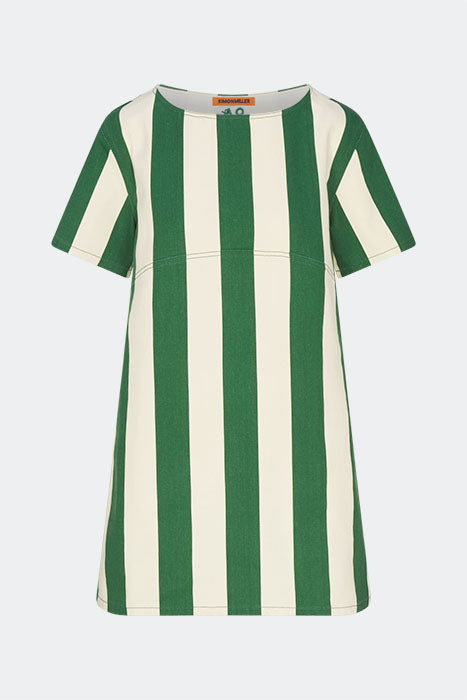 simon miller sahara short sleeve mini dress Gummy Green/Ecru