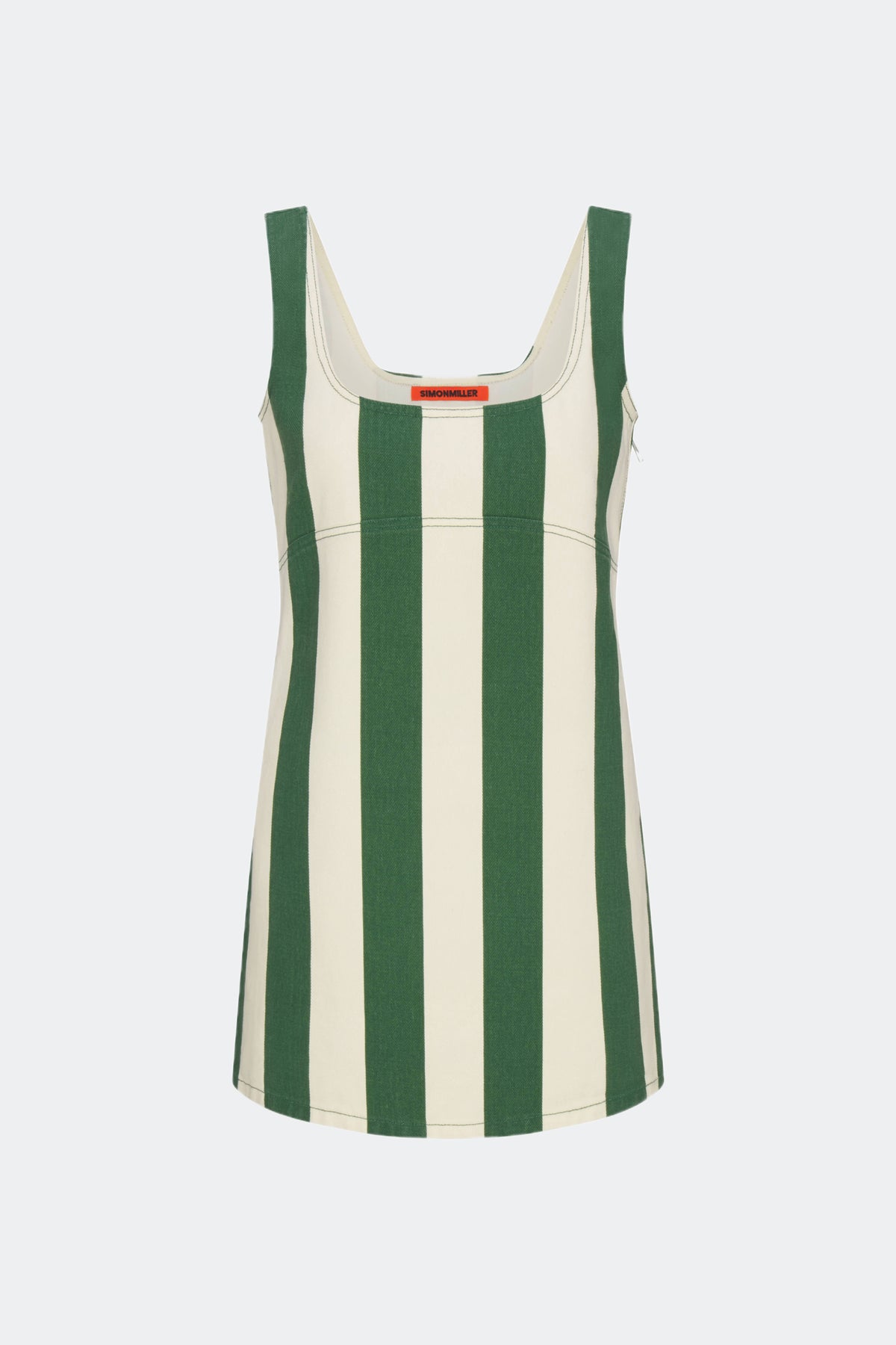 simon miller sahara striped denim dress GUMMY GREEN/ECRU