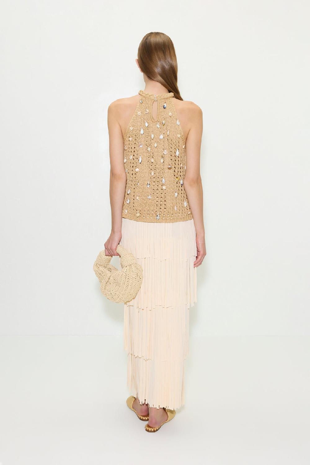 Simon Miller Bahi Crochet Top NATURAL