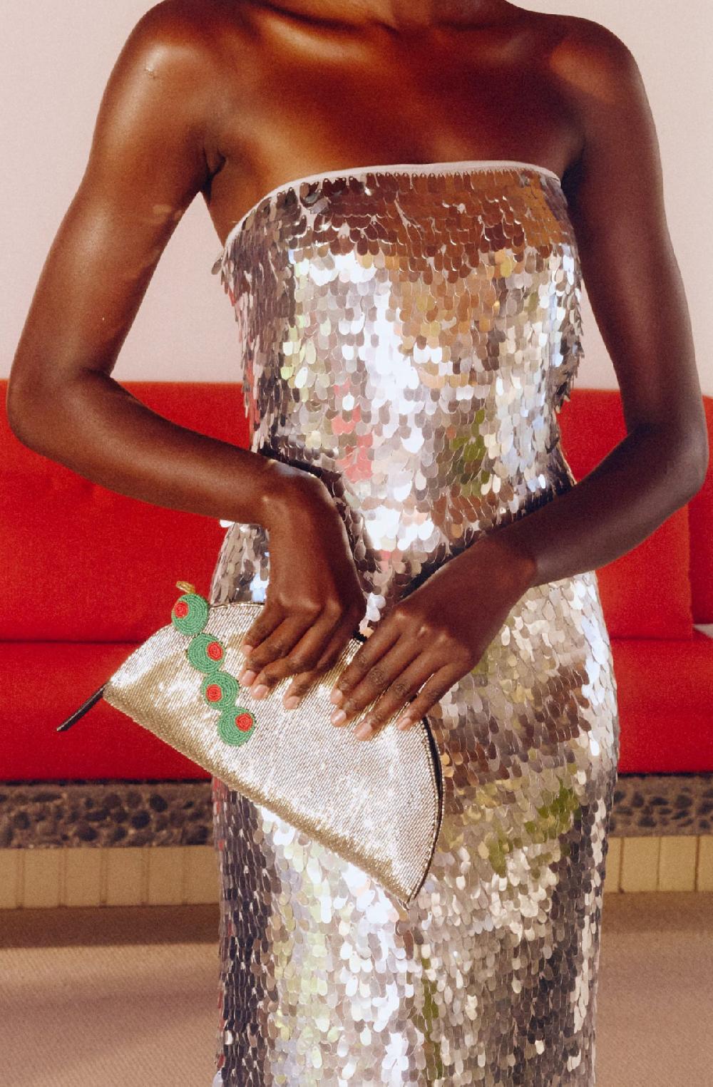 Simon Miller Beaded Lune Clutch DIRTY MARTINI