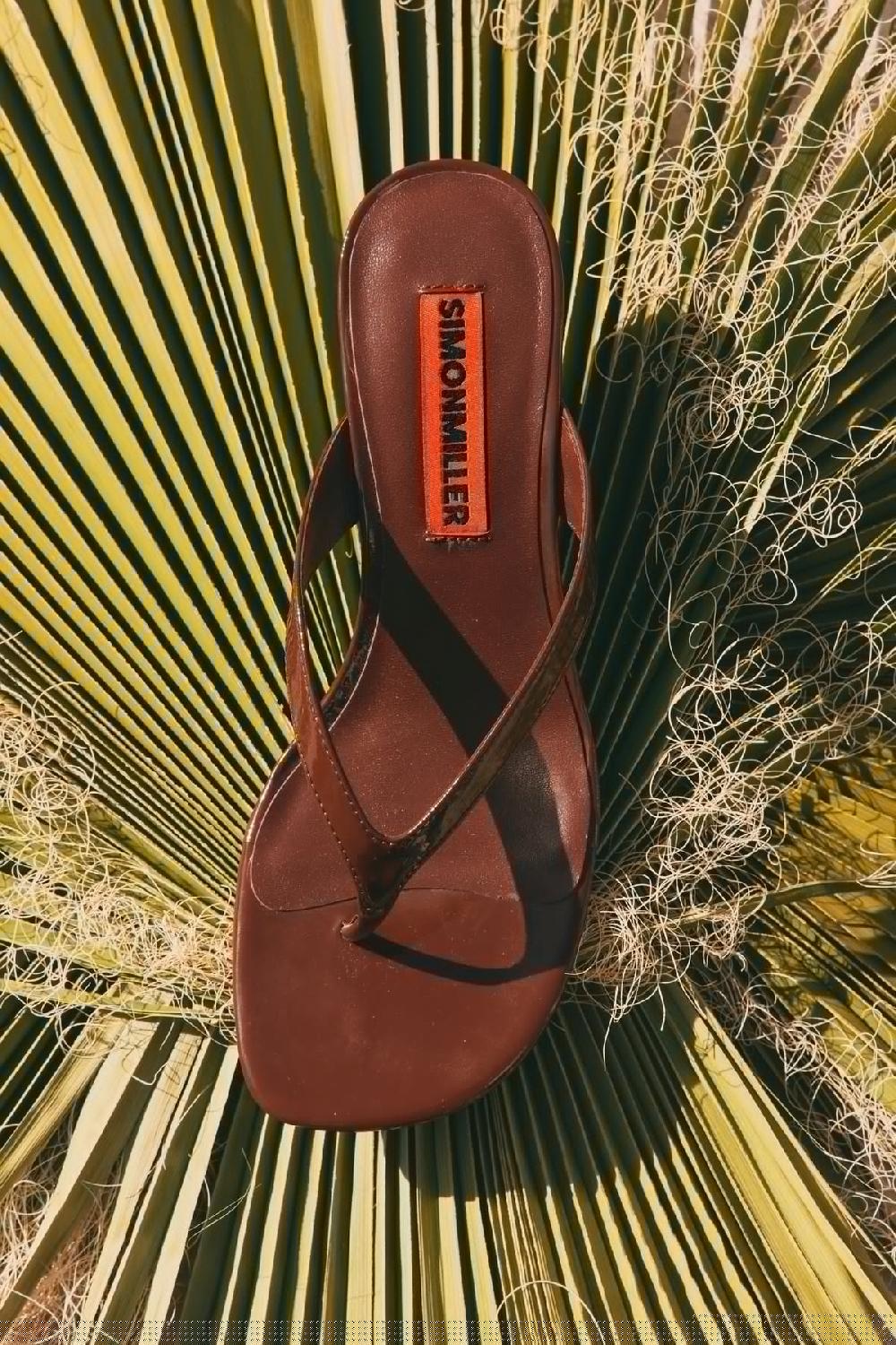 Simon Miller Beep Thong CHOCOLATE