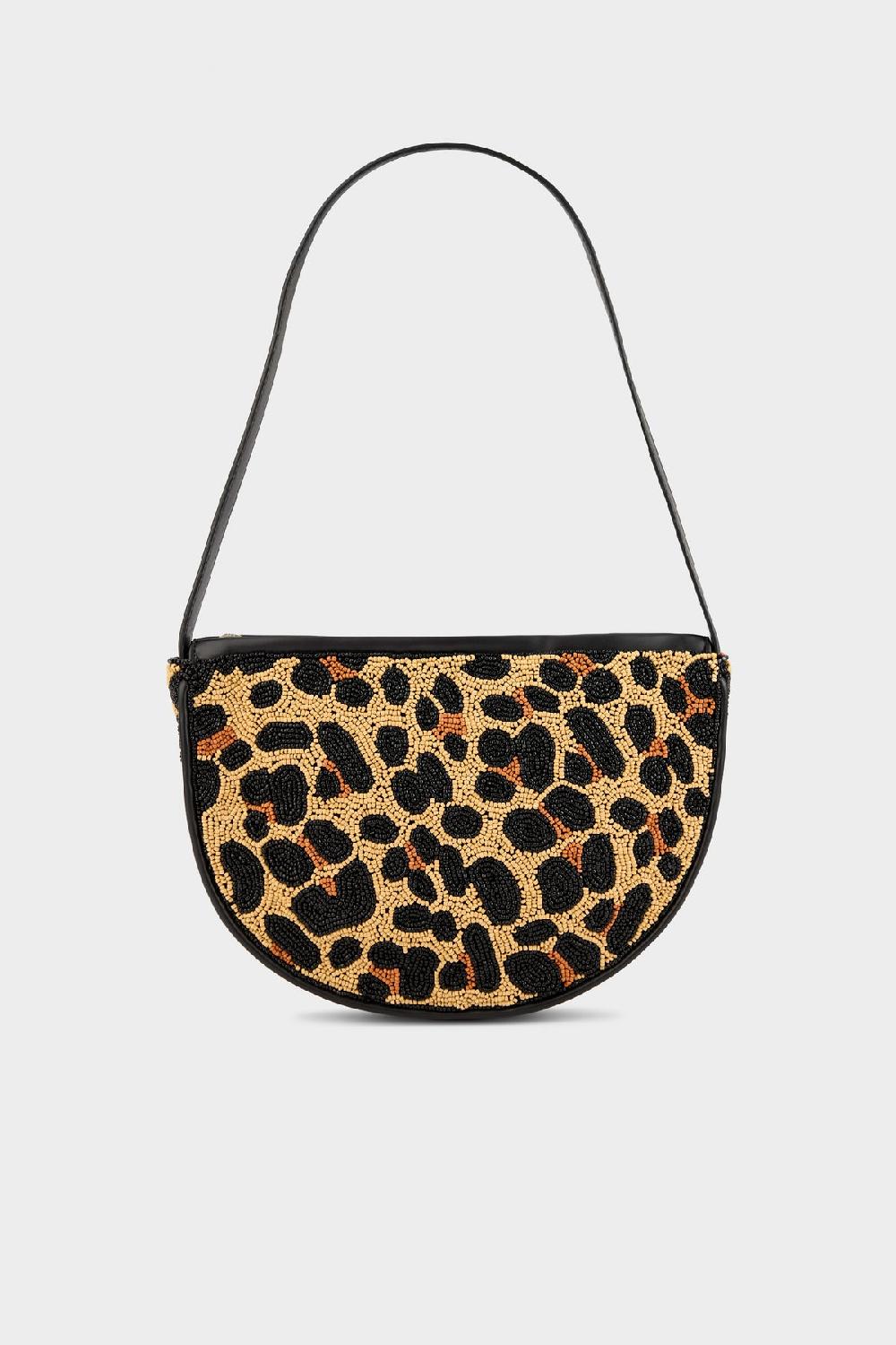 simon miller belo half moon bag CHEETAH