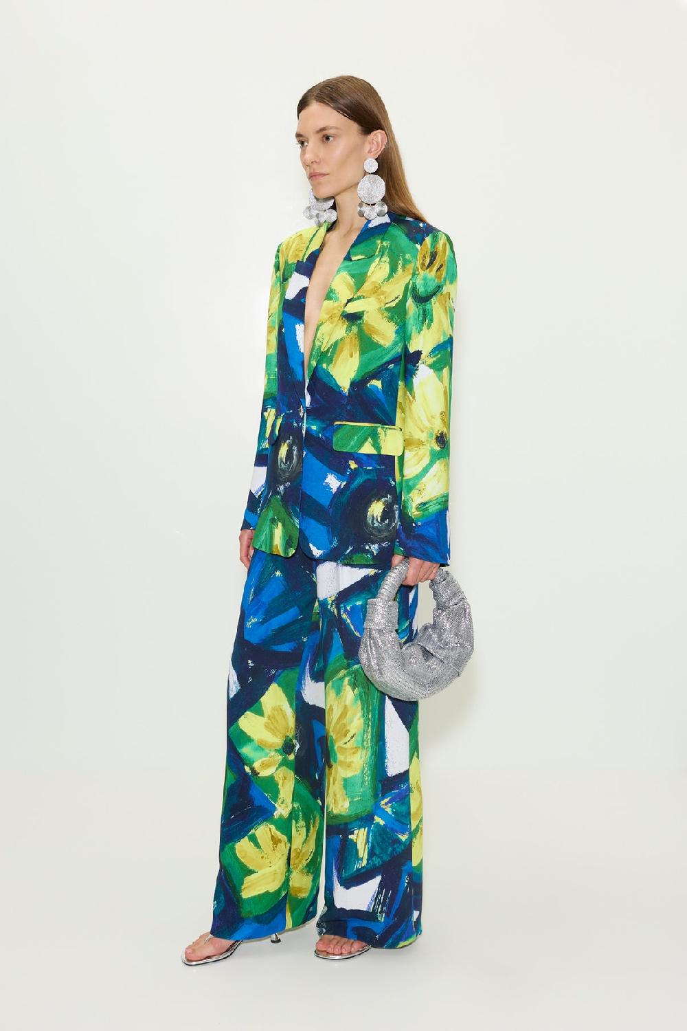 Simon Miller Bloo Crepe Pant Large Abstract Floral