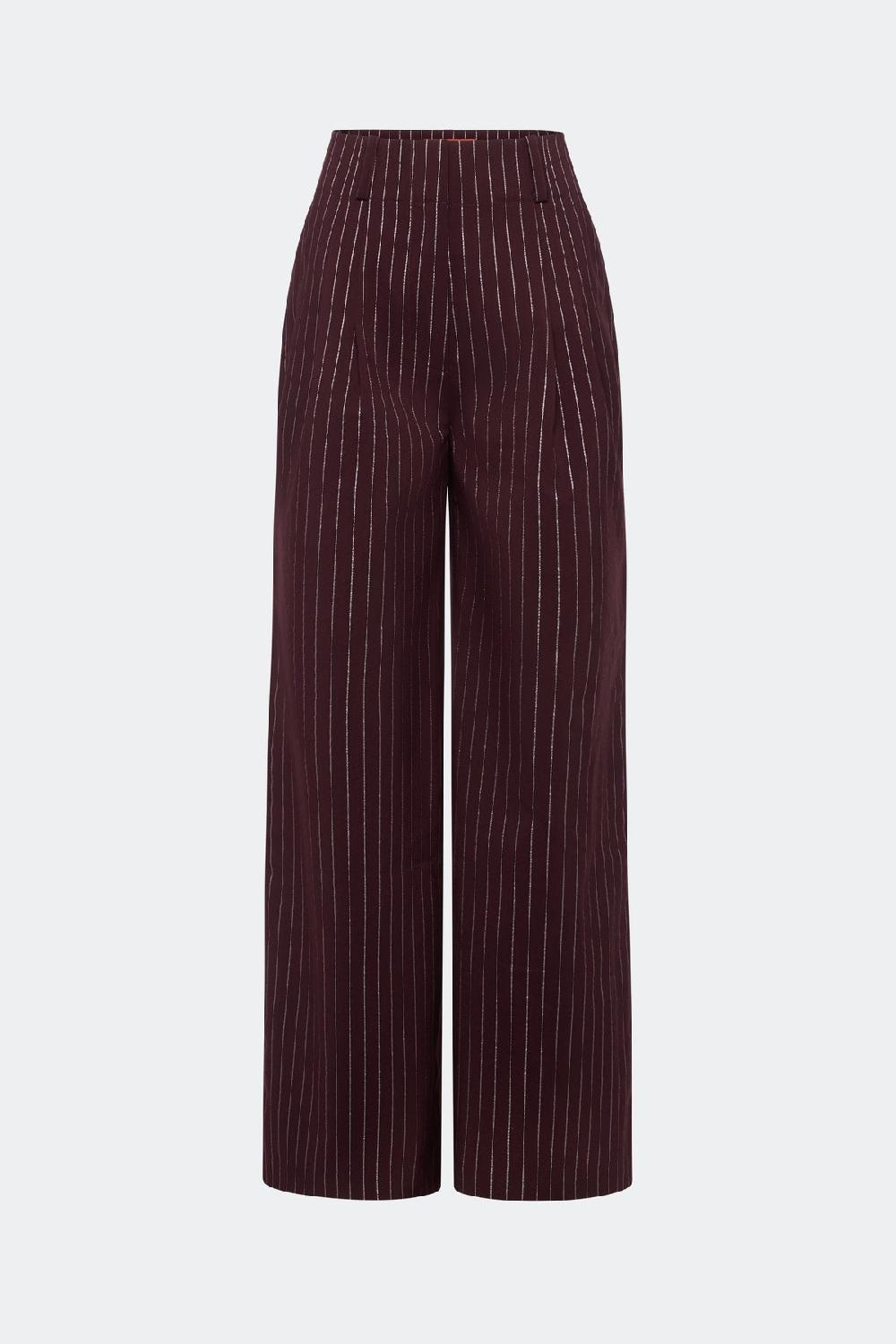 simon miller bloo pinstripe pant BORDEAUX