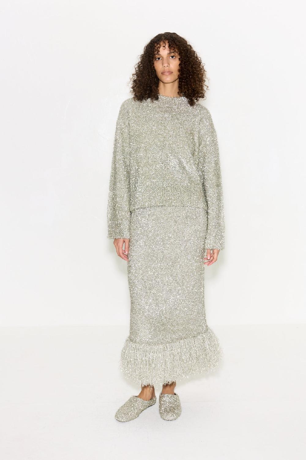 Simon Miller Cher Tinsel Sweater SATELLITE SILVER