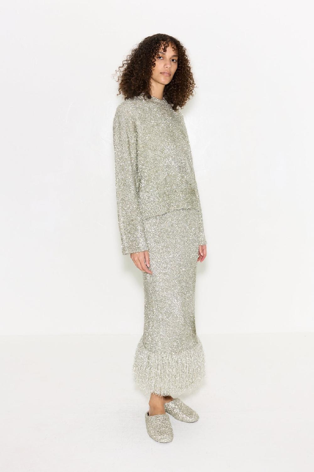 Simon Miller Cher Tinsel Sweater SATELLITE SILVER