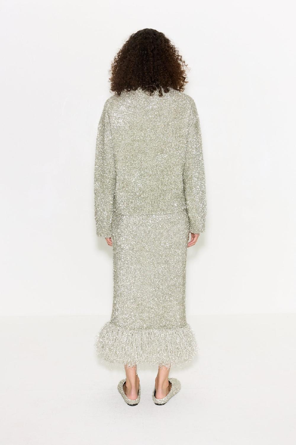 Simon Miller Cher Tinsel Sweater SATELLITE SILVER