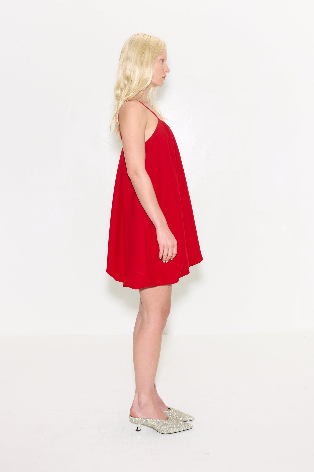 Simon Miller Cleo Crepe Mini Dress LUCKY RED