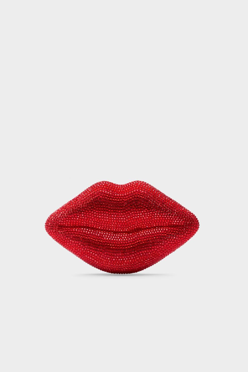 simon miller crystal lip clutch LUCKY RED