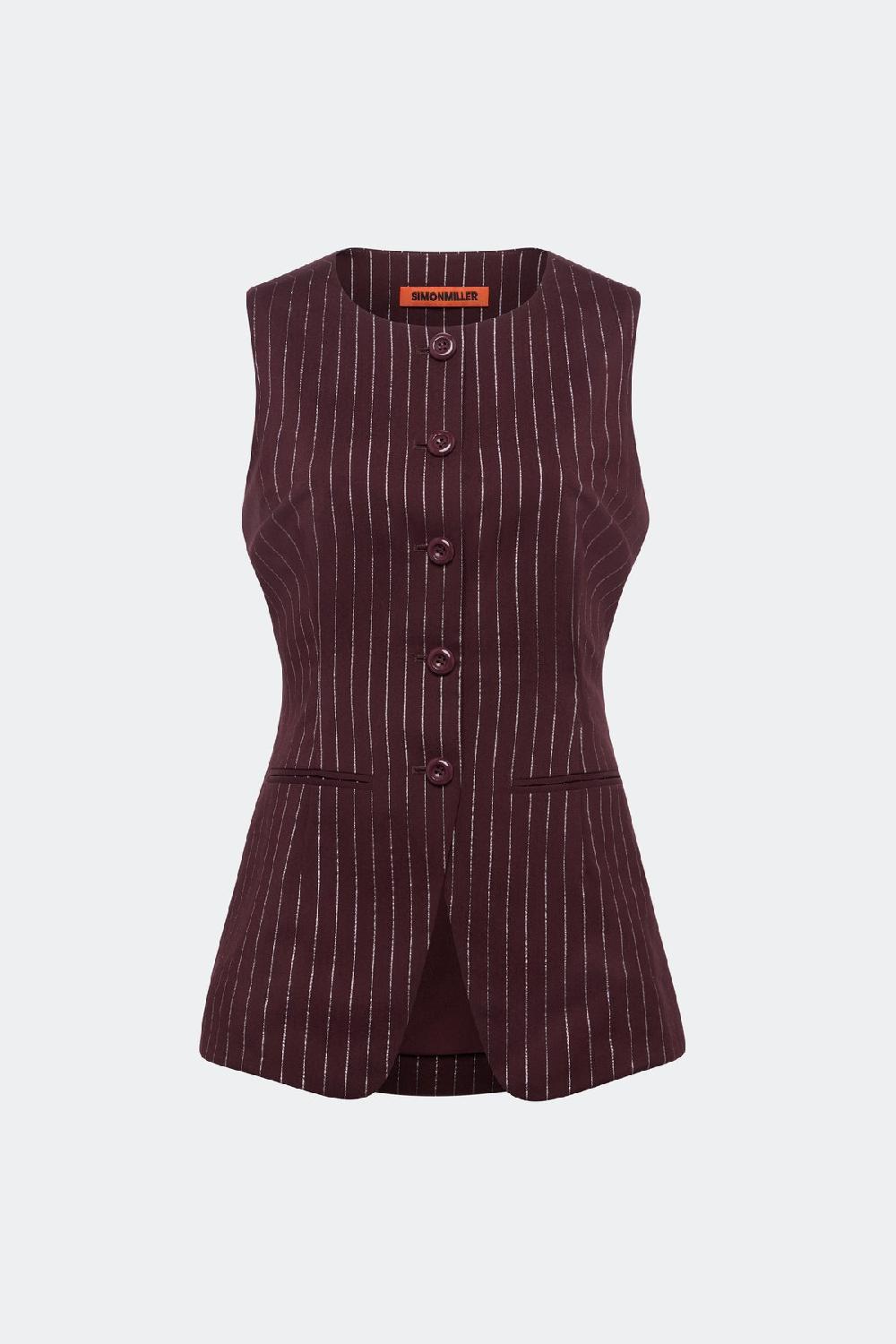 simon miller del mar vest BORDEAUX