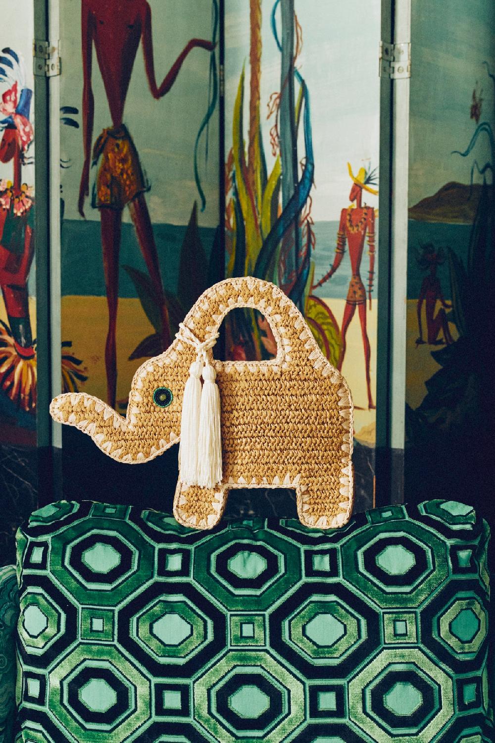 simon miller elephant bag Natural