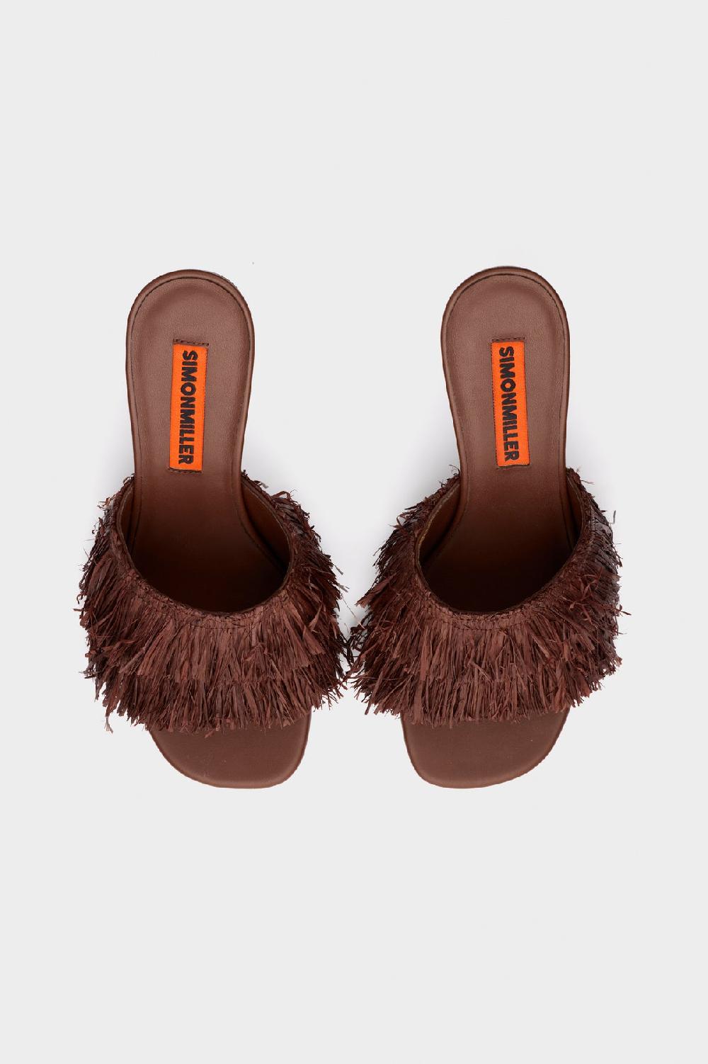 Simon Miller Fringe Playa Bamboo Heel CHOCOLATE