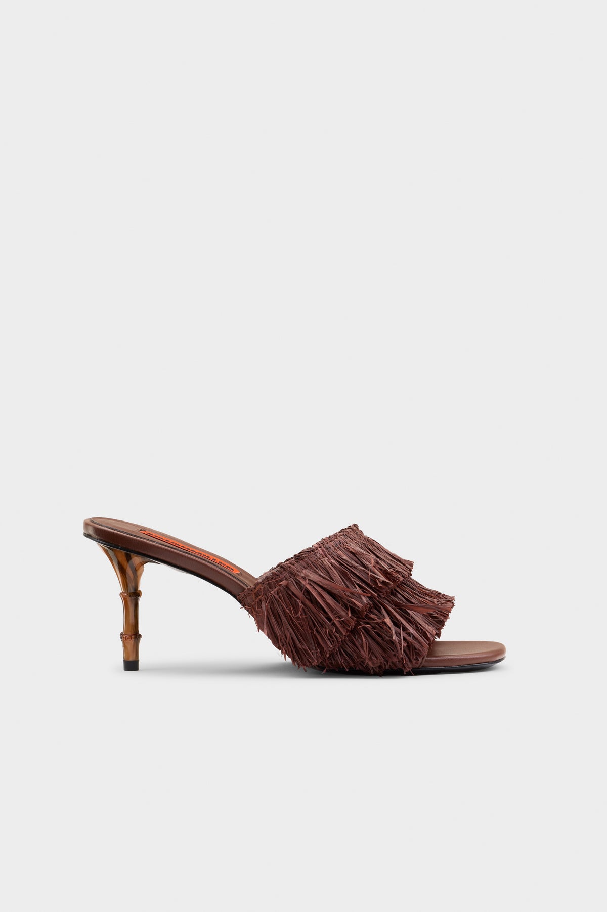 simon miller fringe playa bamboo heel CHOCOLATE