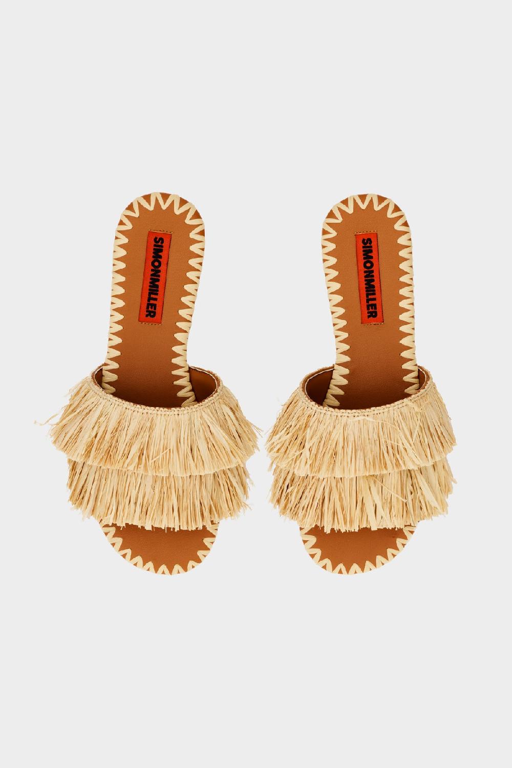 Simon Miller Fringe Raffia Salerno Sandal NATURAL