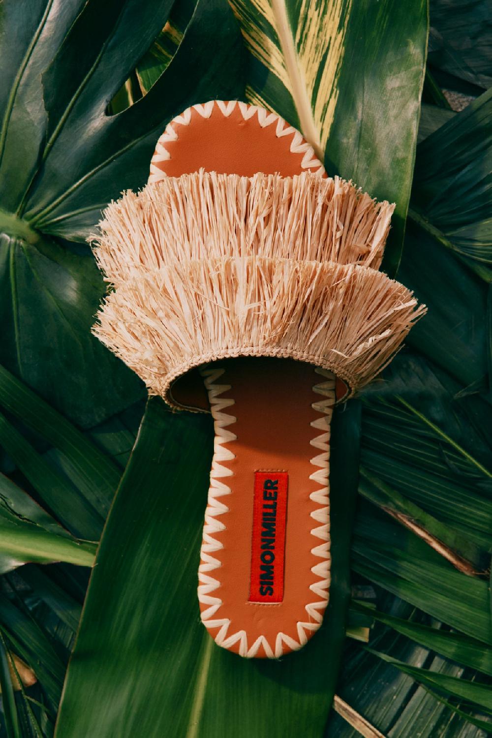 Simon Miller Fringe Raffia Salerno Sandal NATURAL