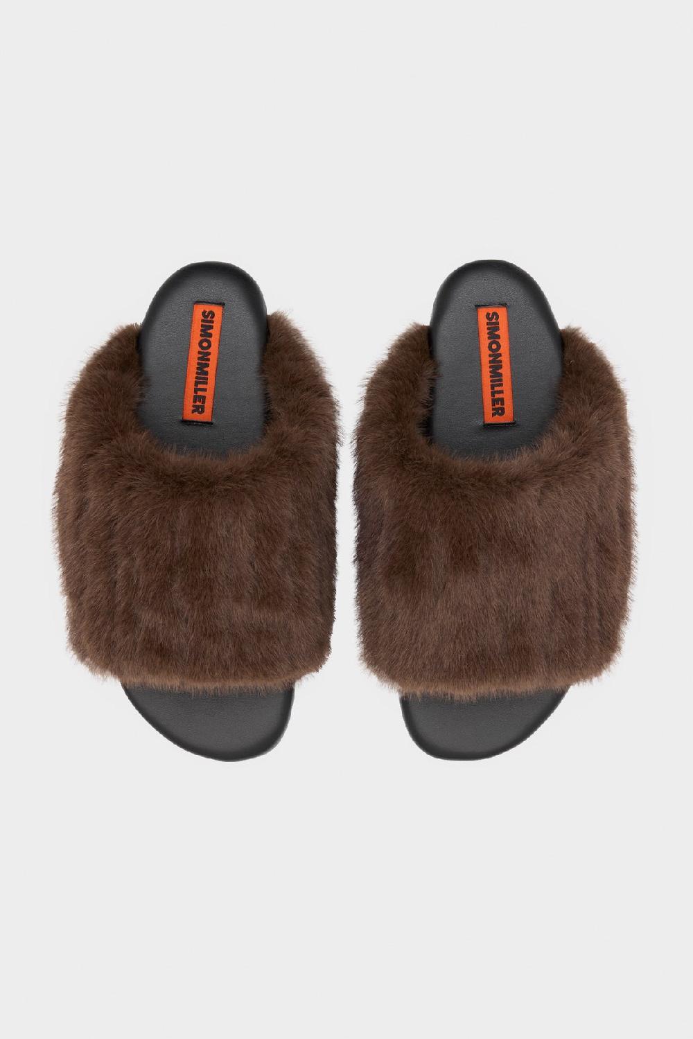 Simon Miller Furry Bubble Slide CHOCOLATE
