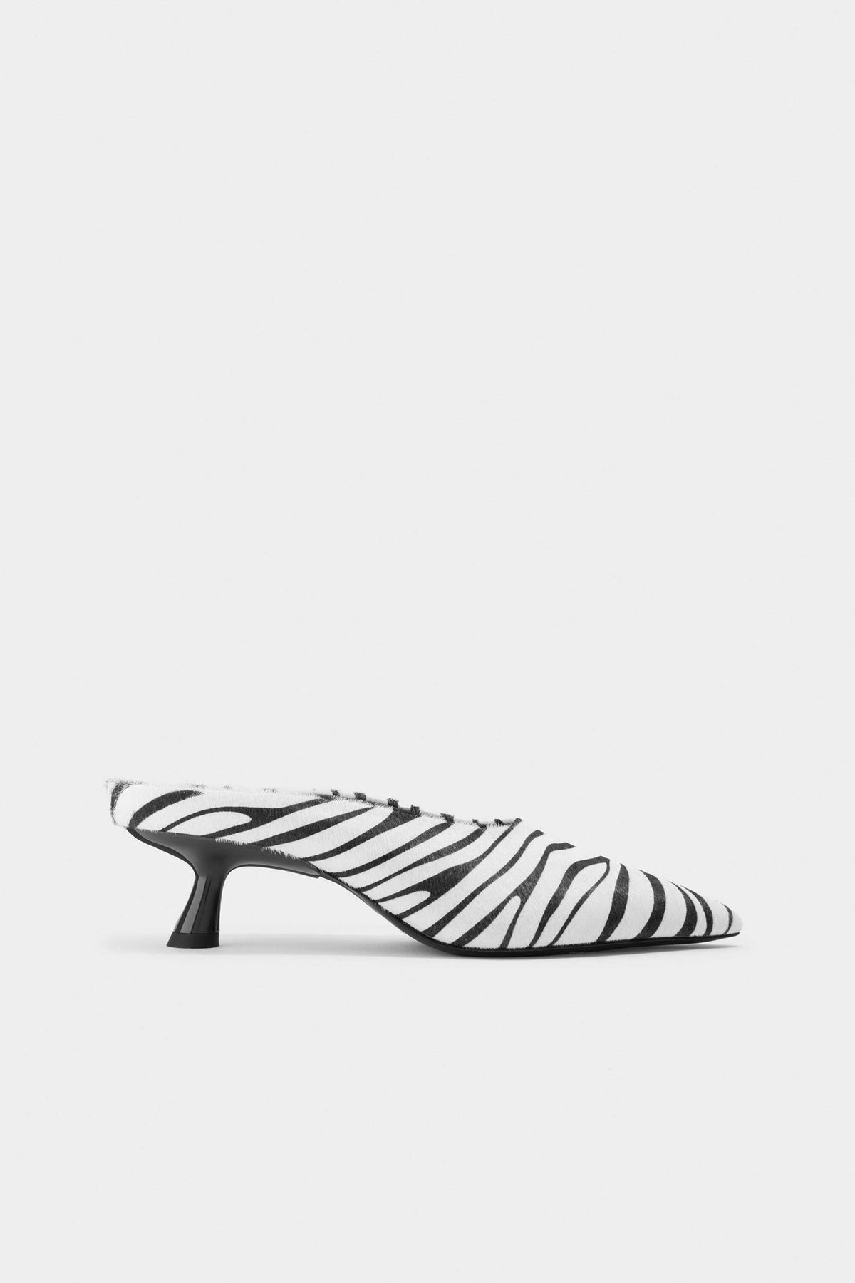 simon miller haircalf pointed gala mule ZEBRA