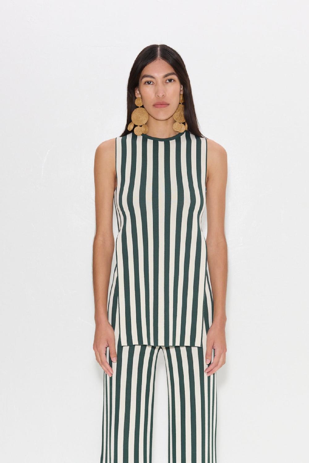 Simon Miller Knits By Canoga Top GUMMY GREEN/ECRU