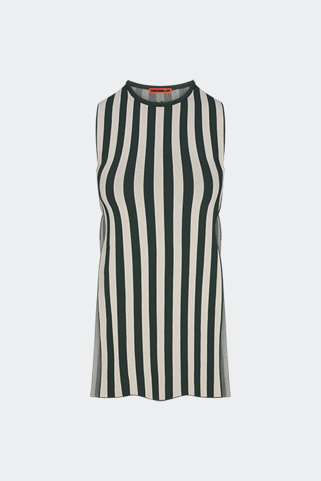 simon miller knits by canoga top GUMMY GREEN/ECRU