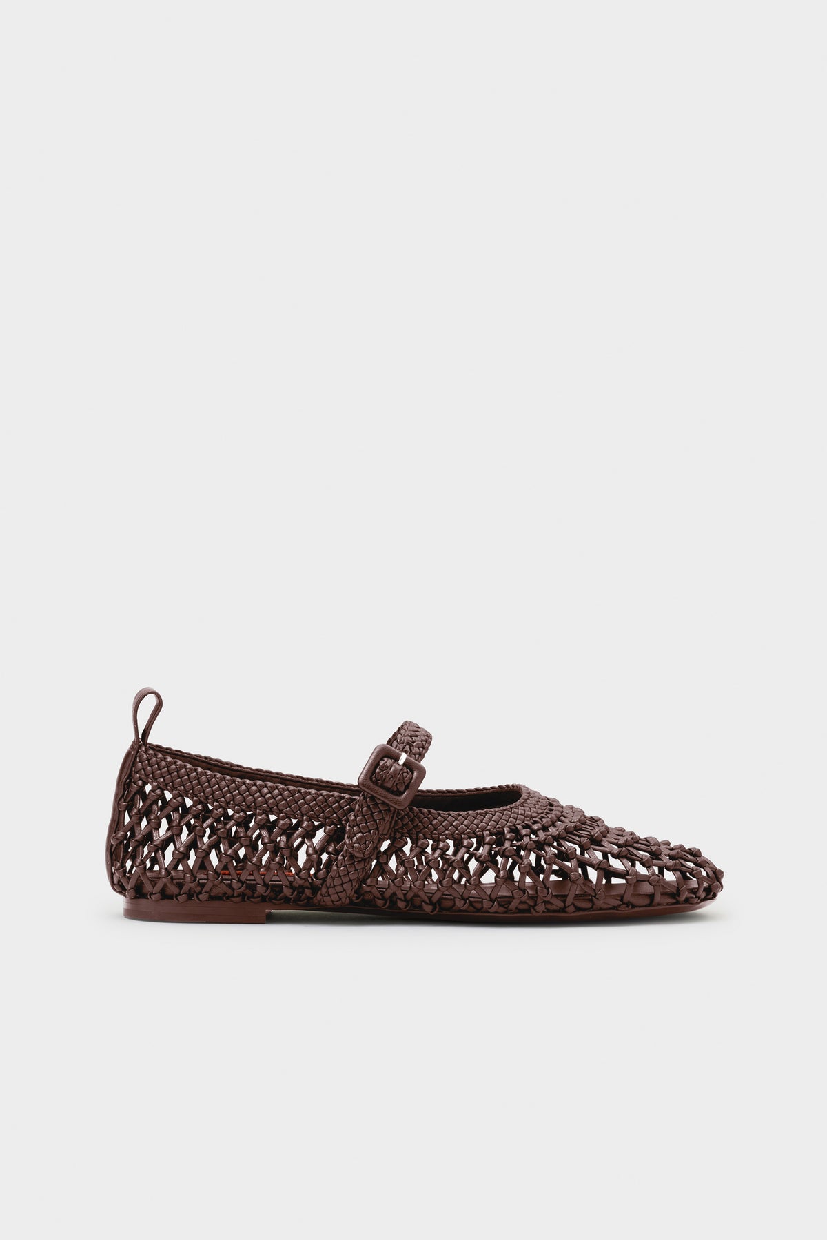 simon miller knotted riad flat CHOCOLATE