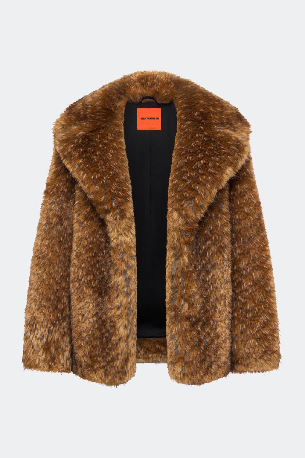 simon miller knox vegan fur coat TAWNY