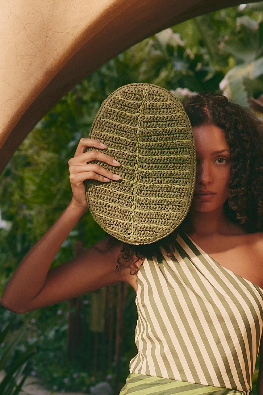 Simon Miller Leaf Clutch GRASS GREEN