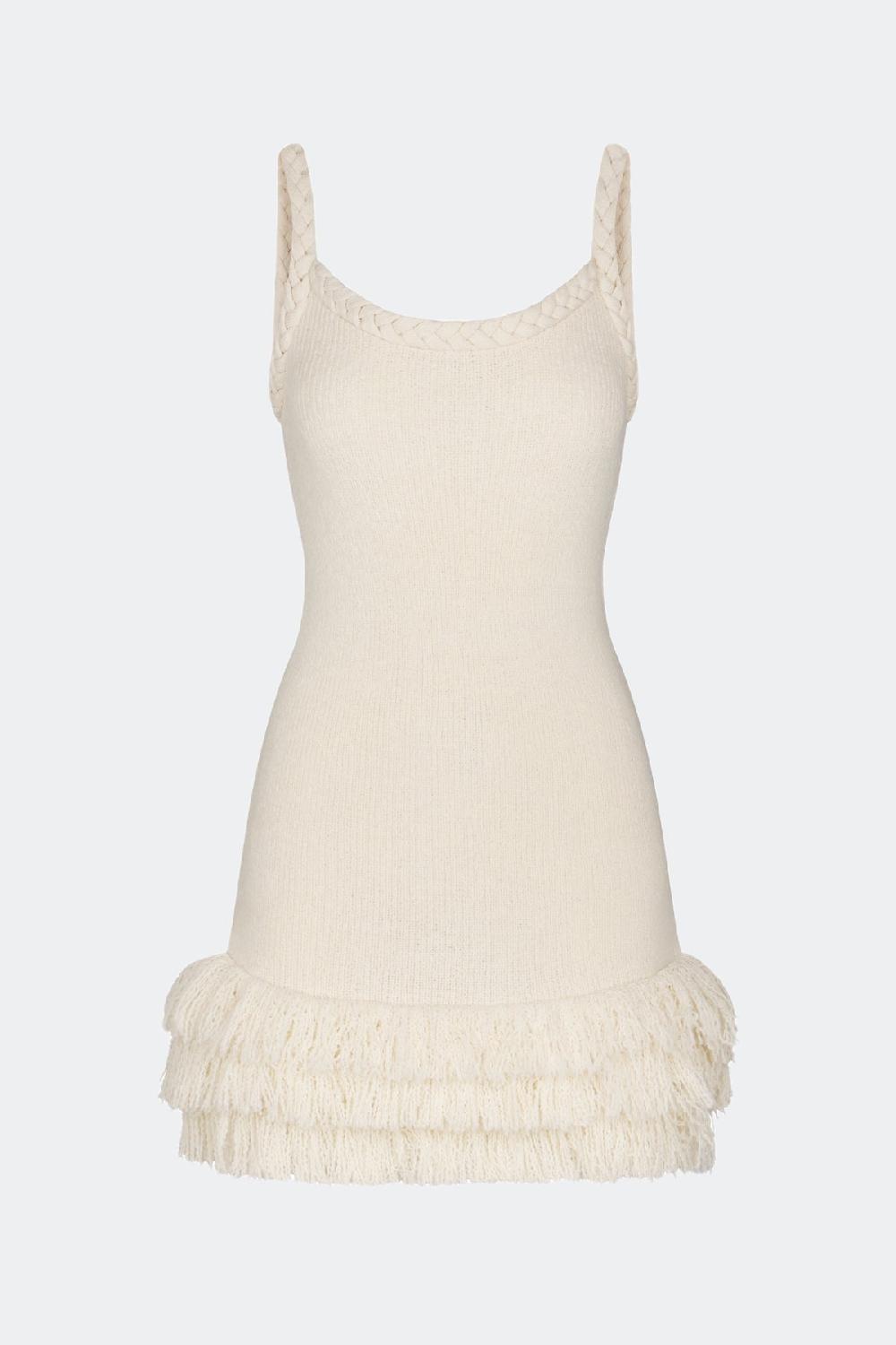simon miller leda knit dress IVORY