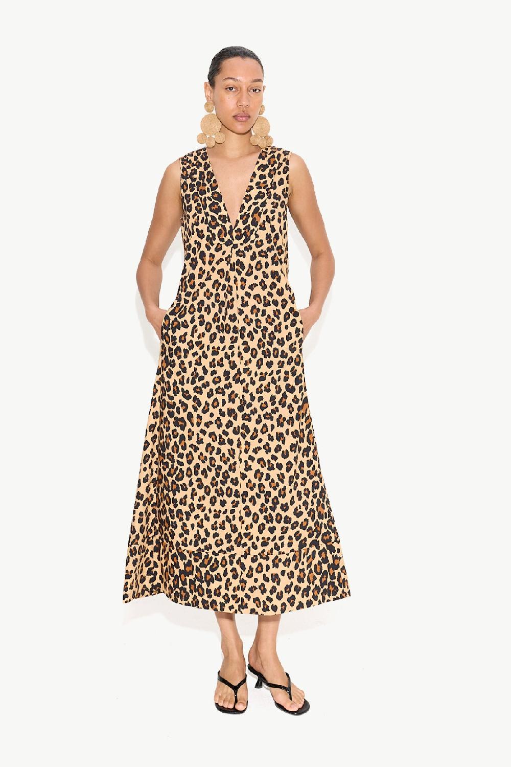 Simon Miller Mar Poplin Dress LEOPARD