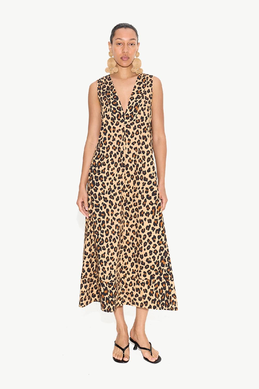 simon miller mar poplin dress LEOPARD