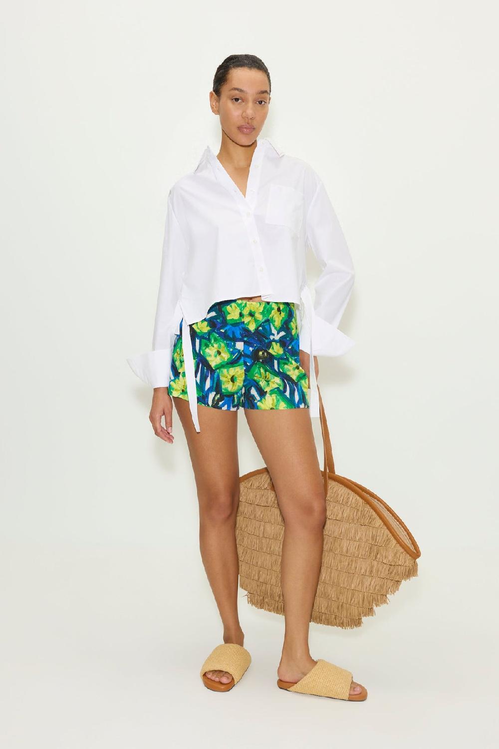 Simon Miller Mina Linen Short Abstract Floral