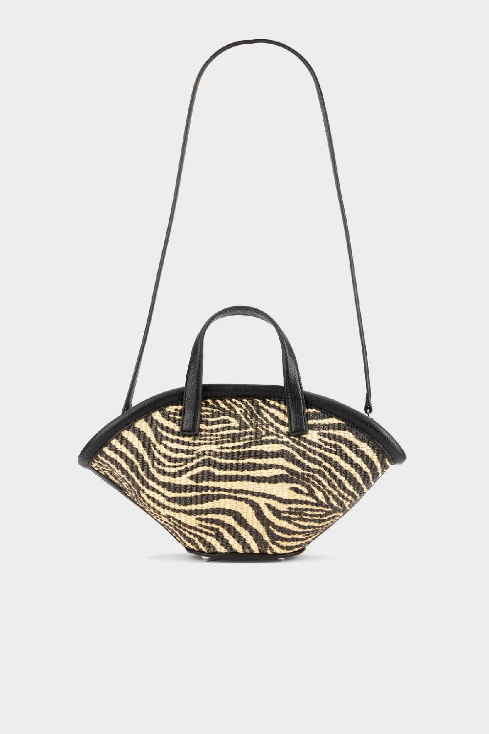 Simon Miller Mini Mercado Tote BLACK/NATURAL ZEBRA