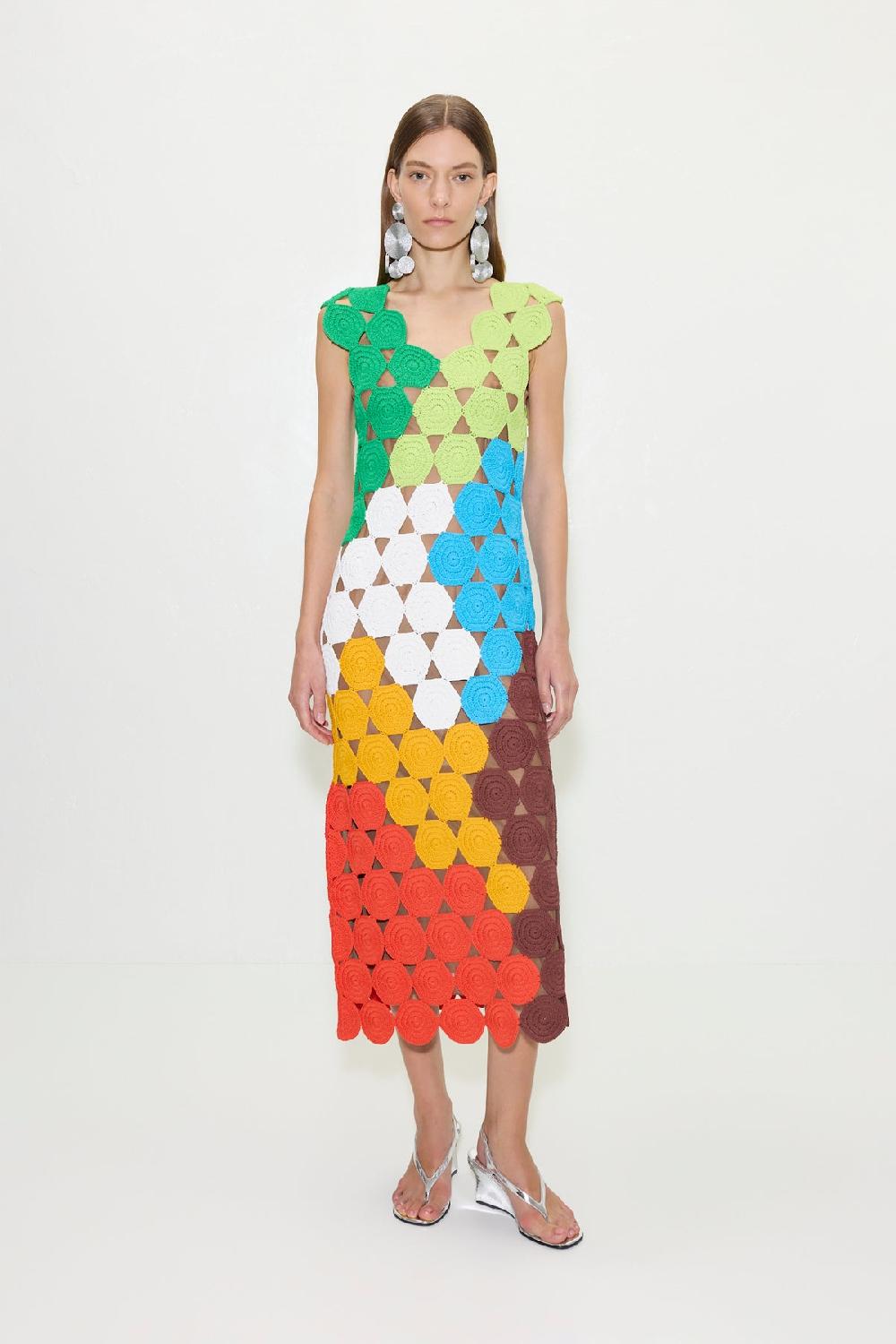 Simon Miller Muro Crochet Dress ISLAND MULTI