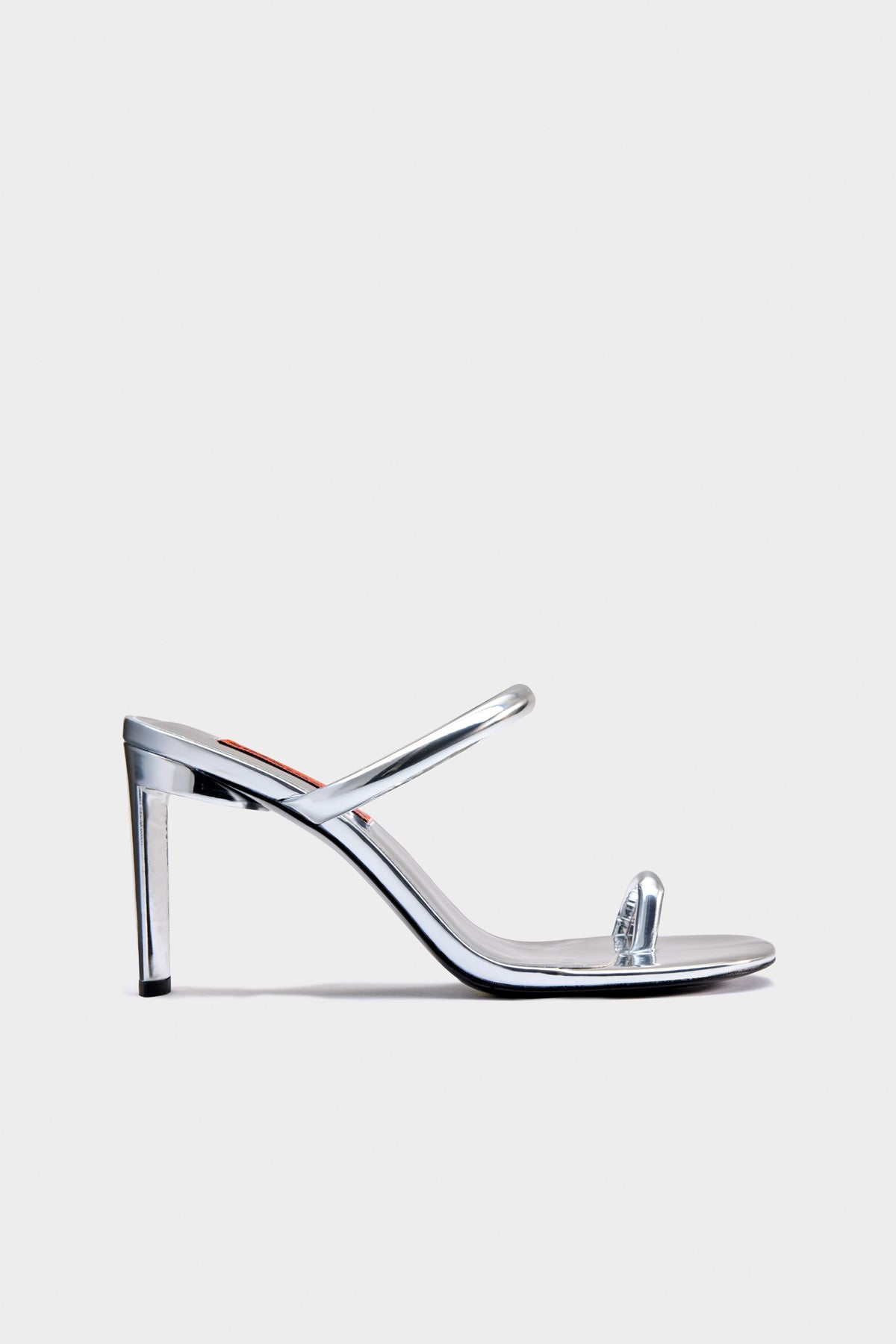simon miller pipe heel SILVER