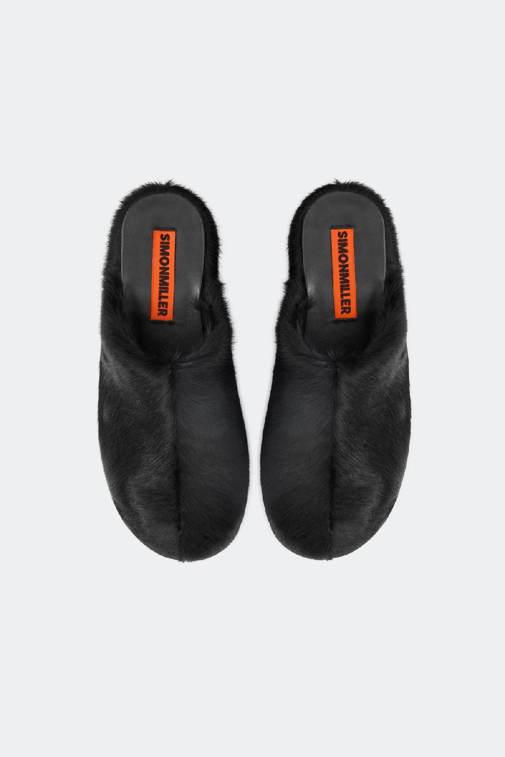 Simon Miller Platform Bubble Clog Black Pony Hair