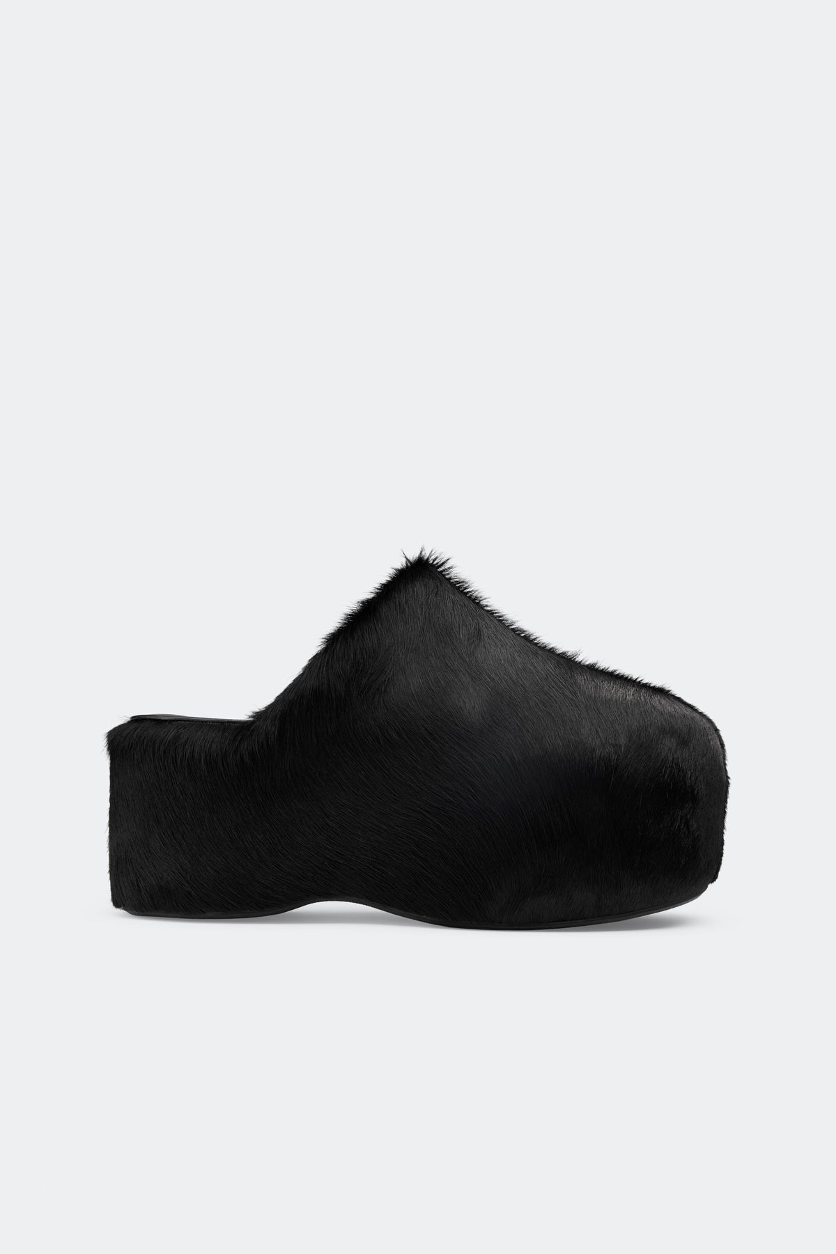 simon miller platform bubble clog Black Pony Hair