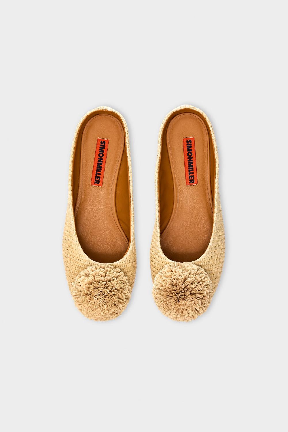 Simon Miller Pom Pom Riad Mule Natural