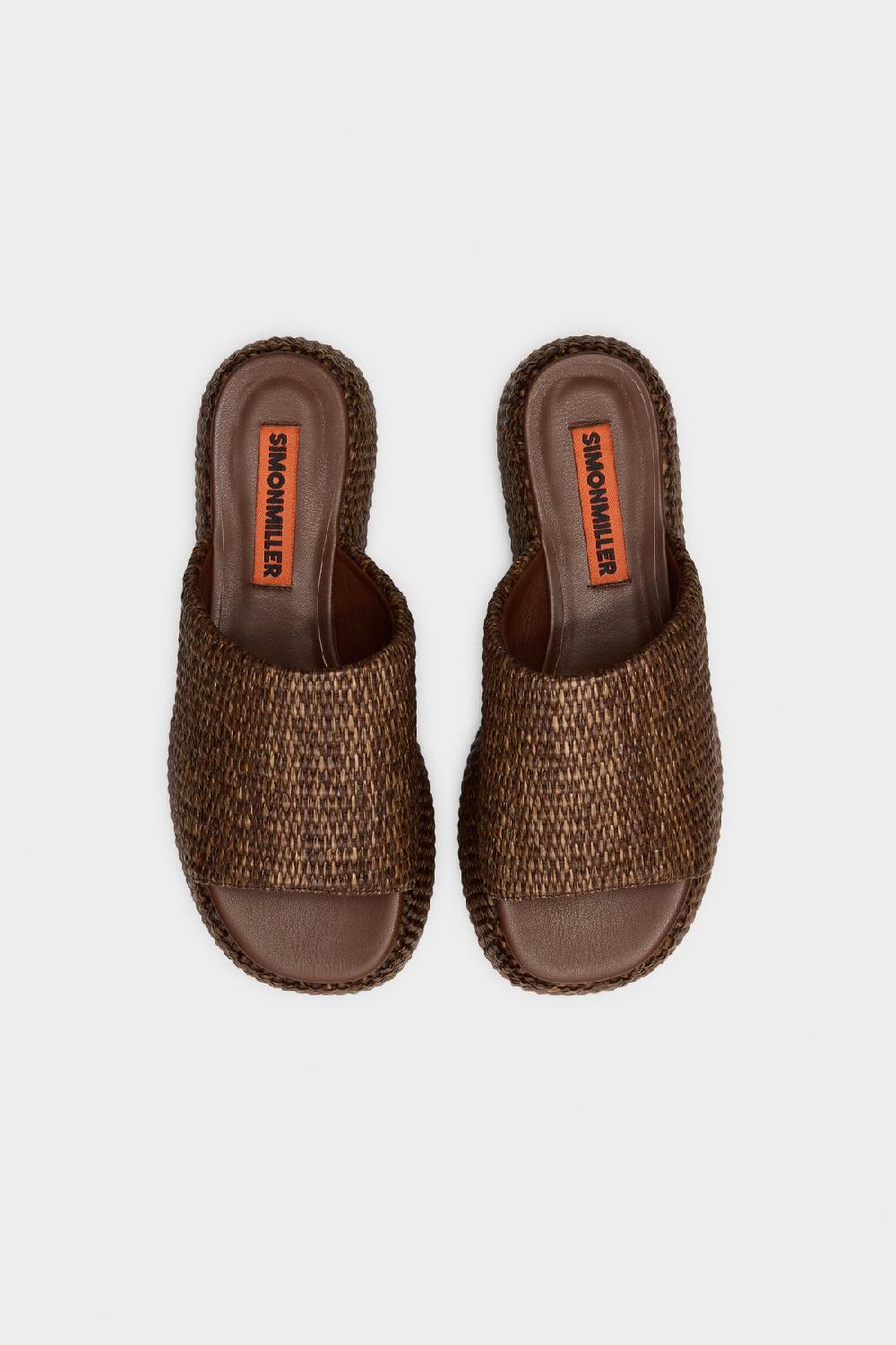 Simon Miller Raffia Cloudy Platform CHOCOLATE